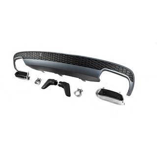 Difusor trasero con salidas de escape DPT estilo S-Line (2011-2014) foto 3