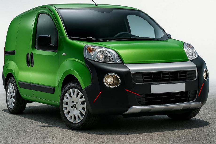 Citroen Nemo 2007-2017 Cubiertas para faros antiniebla modelo superior (2 uds, acero inoxidable) Image