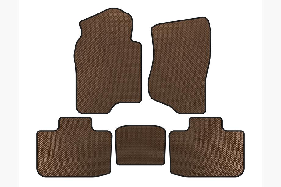 Cadillac Escalade 2007-2014 Alfombrillas EVA (2 Filas, Marrón) Image