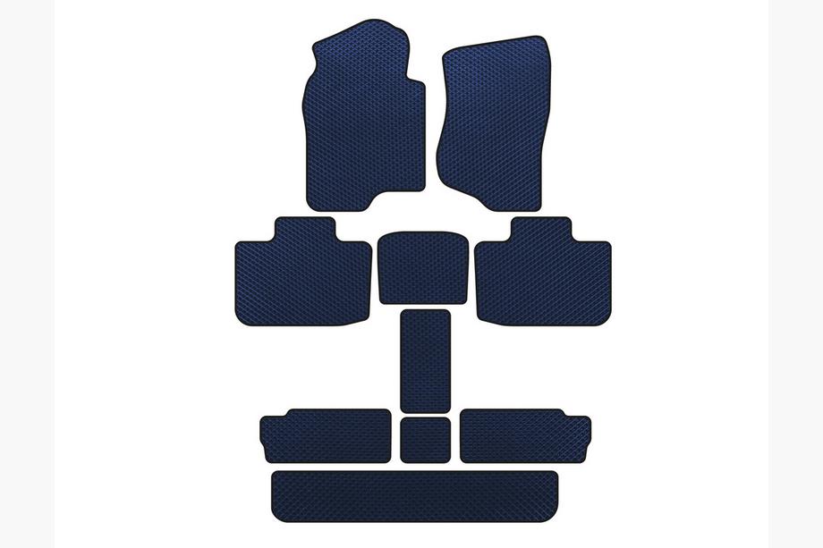 Cadillac Escalade 2007-2014 Alfombrillas EVA (3 Filas, Azul) Image
