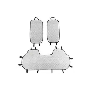 Fundas para asientos traseros (juego, Gris con costura gris) foto 3