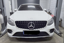 Mercedes GLC coupe C253 2016-2023 Parrilla Delantera GT Panamericana Negra (para 2015-2019) foto 3