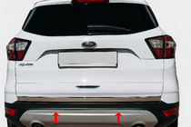 Ford Kuga/Escape 2013-2019 Moldura maletero acero inoxidable foto 3