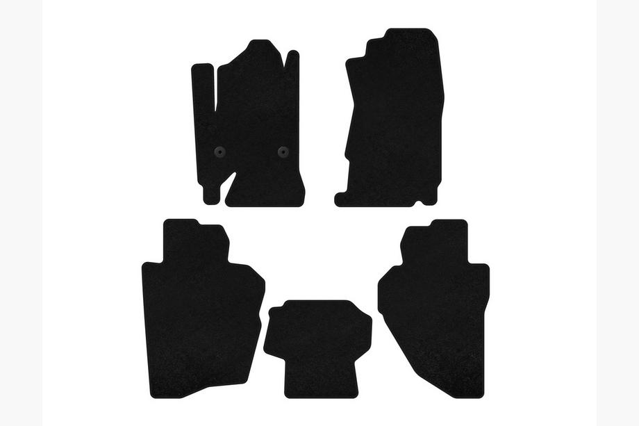 Chevrolet Silverado 2013-2019 Alfombrillas de moqueta Classic (Negro) Image