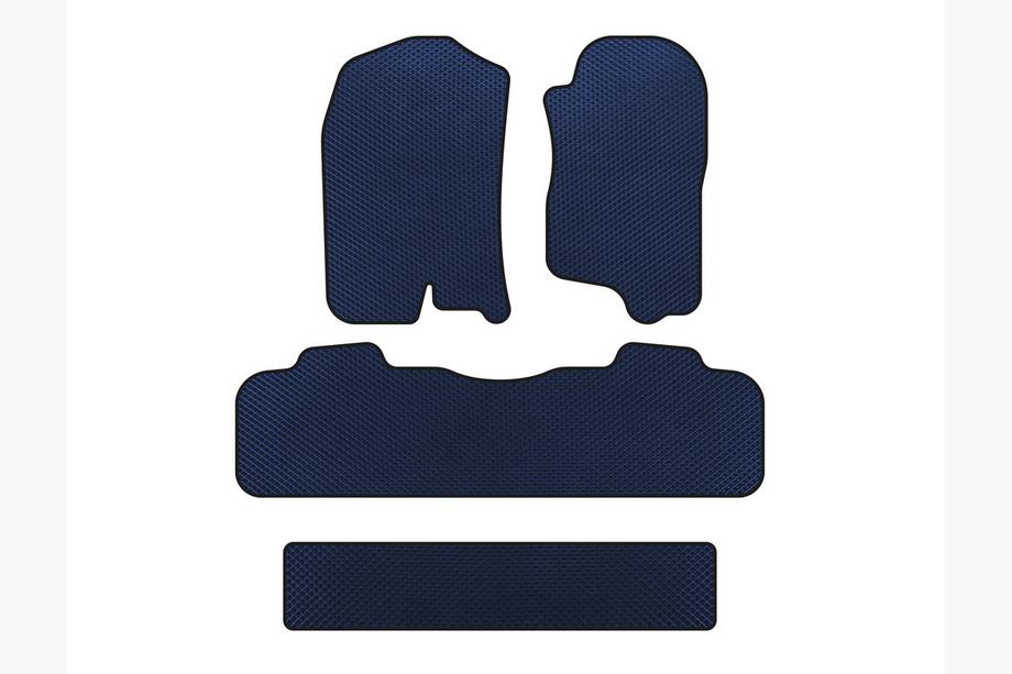 Chevrolet Tahoe 2007-2014 Alfombrillas EVA (3 Filas, 2007-2014, Azul) Image