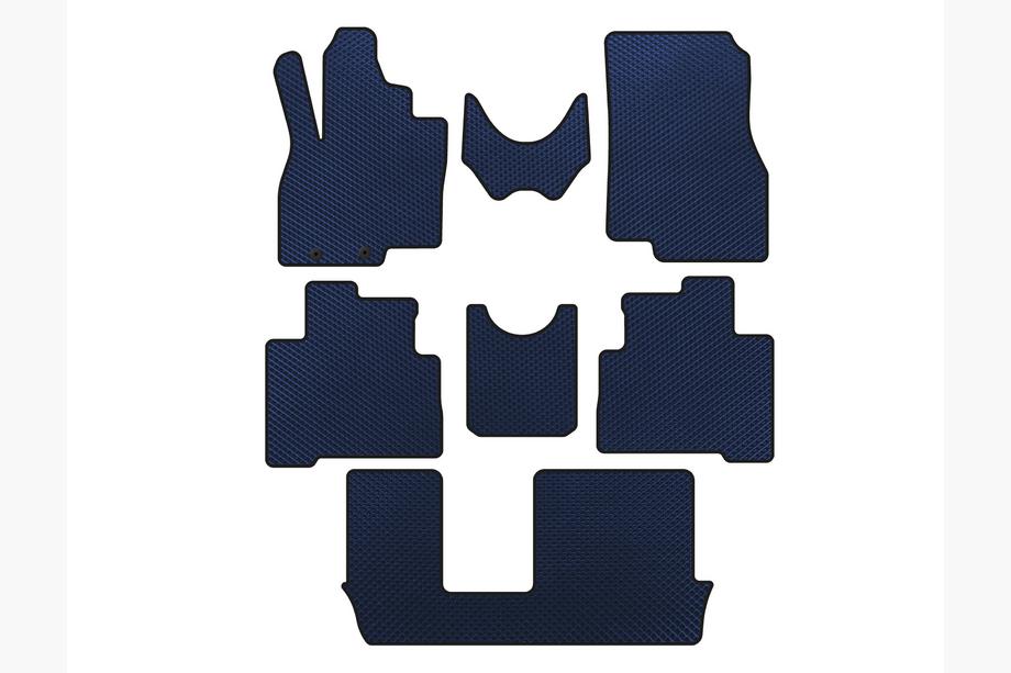Mitsubishi Grandis 2003-2011 Alfombrillas EVA (3 Filas, Azul) Image