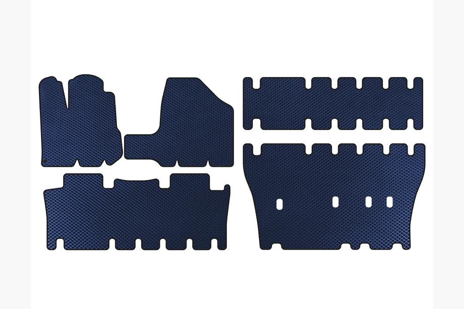 Toyota Sienna 2003-2009 Alfombrillas EVA (3 Filas, Azul) Image