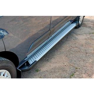 Estribos Laterales Allmond Grey (2 uds., Aluminio) Ford Custom 2013-2022 foto 1