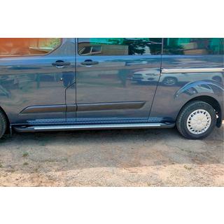 Estribos Laterales Allmond Grey (2 uds., Aluminio) Ford Custom 2013-2022 foto 4