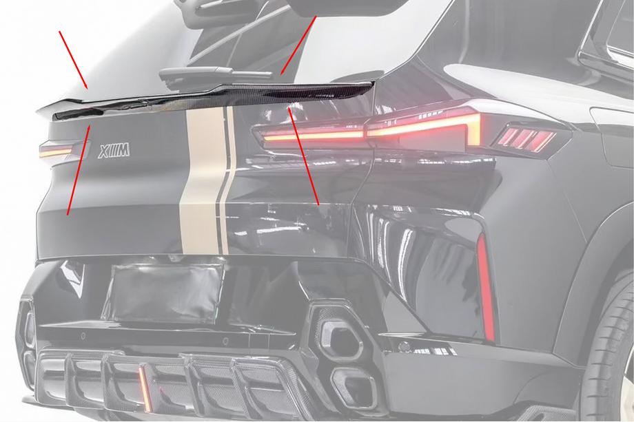 BMW XM G09 2022- Spoiler inferior AE-Design (Carbono) Foto 2