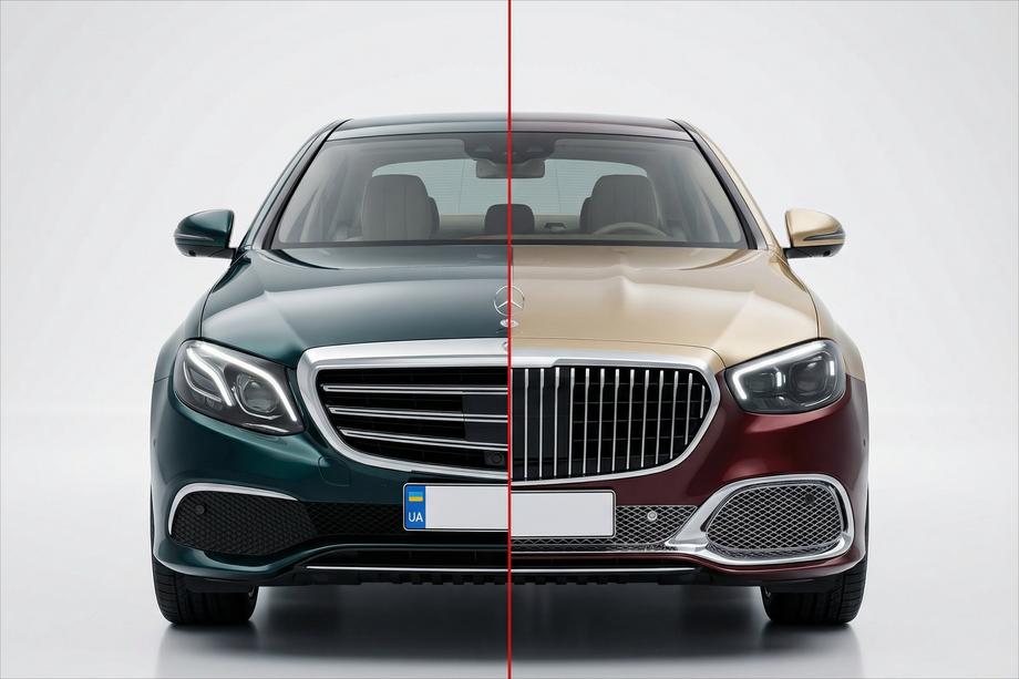 Mercedes E-class W213 2016-2023 Kit de carrocería facelift a Maybach 2024 Image