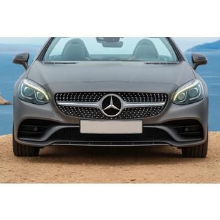 Parrilla Delantera Diamond Silver Mercedes SLC R172 2016-2020 foto 1