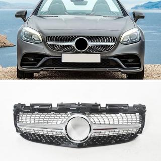Parrilla Delantera Diamond Silver Mercedes SLC R172 2016-2020 foto 3