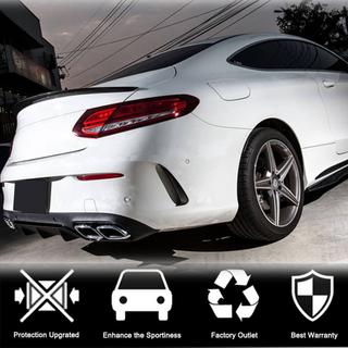 Extensiones de Parachoques Trasero V1 (para Coupe/Cabriolet Base/AMG-Line/C43 AMG 2015-2019, Carbono) foto 3