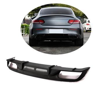 Difusor de parachoques trasero (para Coupé/Cabrio C63 AMG 2019-2021, Carbono) foto 1