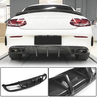 Difusor Trasero de Parachoques V1 para Coupe/Cabrio C63 AMG 2015-2019 Carbono foto 1