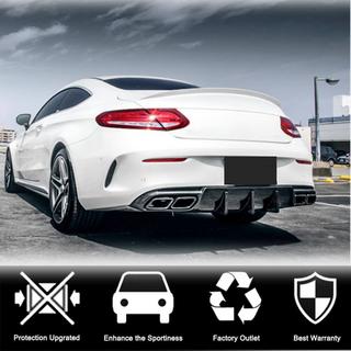 Difusor Trasero de Parachoques V1 para Coupe/Cabrio C63 AMG 2015-2019 Carbono foto 3