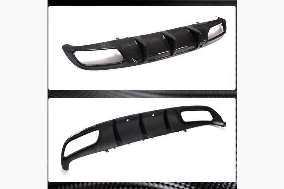 Mercedes C-class W205 2014-2021 Difusor Trasero de Parachoques V1 para Coupe/Cabrio C63 AMG 2015-2019 Carbono Foto 8