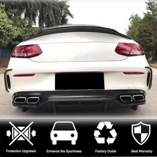Cubiertas de parachoques trasero (para Coupe/Cabriolet C63 AMG 2015-2019, Carbono) foto 2