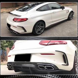 Cubiertas de parachoques trasero (para Coupe/Cabriolet C63 AMG 2015-2019, Carbono) foto 3