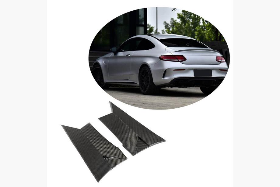Mercedes C-class W205 2014-2021 Cubiertas de aletas traseras de carbono (para Coupe/Cabrio C63 AMG 2015-2019) Foto 1