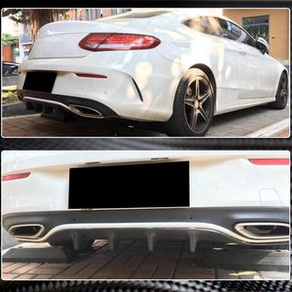 Difusor trasero de parachoques para AMG-Line / C43 AMG Coupe/Cabrio 2015-2019, Carbono foto 4