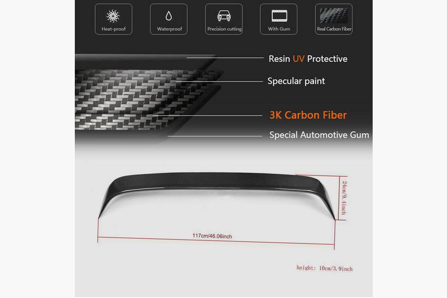 Mercedes C-class W205 2014-2021 Visera (para SD 2015-2019, Carbono) Foto 5