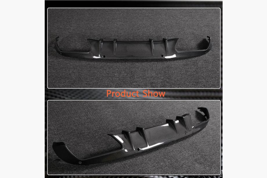 Mercedes C-class W205 2014-2021 Difusor de parachoques trasero (para SD Base 2015-2019, Carbono) Foto 2