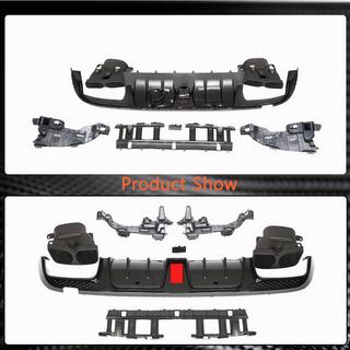Difusor trasero con salidas de escape (para SD C43 AMG 2015-2019, Carbono) foto 4