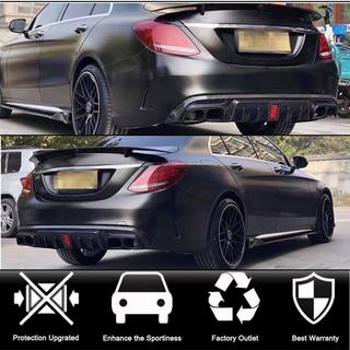 Difusor trasero con salidas de escape (para SD C43 AMG 2015-2021, Carbono) foto 2