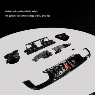 Difusor trasero con salidas de escape (para SD C43 AMG 2015-2021, Carbono) foto 3