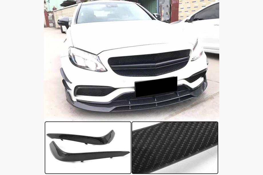 Mercedes C-class W205 2014-2021 Cubiertas de Luces Antiniebla de Carbono (para C63 AMG 2015-2019) Image