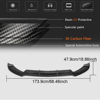 Splitter delantero Lip V1 para C43 AMG 2015-2019 Carbono foto 4