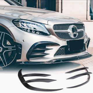 Extensiones de parachoques delantero V1 para C43 AMG 2019-2021 Carbono foto 1