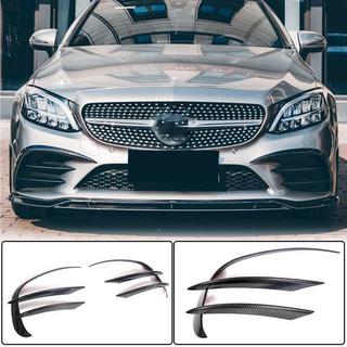 Extensiones de parachoques delantero V1 para C43 AMG 2019-2021 Carbono foto 2