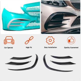 Extensiones de parachoques delantero V1 para C43 AMG 2019-2021 Carbono foto 3