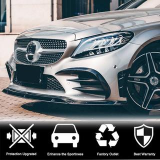 Extensiones de parachoques delantero V1 para C43 AMG 2019-2021 Carbono foto 4