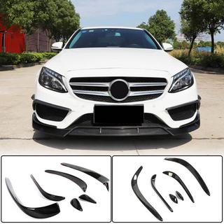 Extensiones de Parachoques Delantero de Carbono para C43 AMG 2015-2019 foto 1