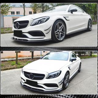 Lip delantero V1 para parachoques SD C63 AMG 2015-2019 Carbono foto 4