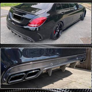 Difusor Trasero de Parachoques para SD C43/C63 AMG 2015-2019 Carbono foto 4