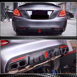 Difusor Trasero de Parachoques V2 para SD C43/C63 AMG 2015-2019 Carbono foto 1