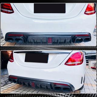 Difusor Trasero de Parachoques V2 para SD C43/C63 AMG 2015-2019 Carbono foto 4