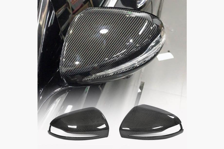Mercedes C-class W205 2014-2021 Cubiertas de Espejos V1 (Carbono) Image