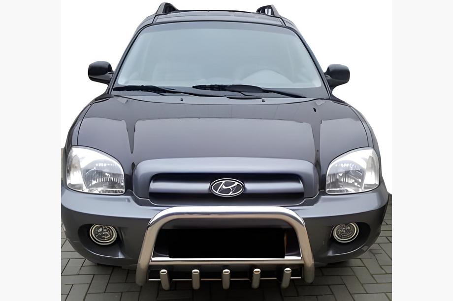 Hyundai Santa Fe 1 2000-2006 Defensa Delantera WT003 (Acero Inoxidable) Foto 2