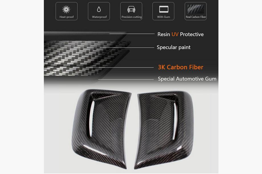 Mercedes C-class W204 2007-2015 Cubiertas de Parachoques Delantero de Carbono (para AMG 2012-2014) Foto 5