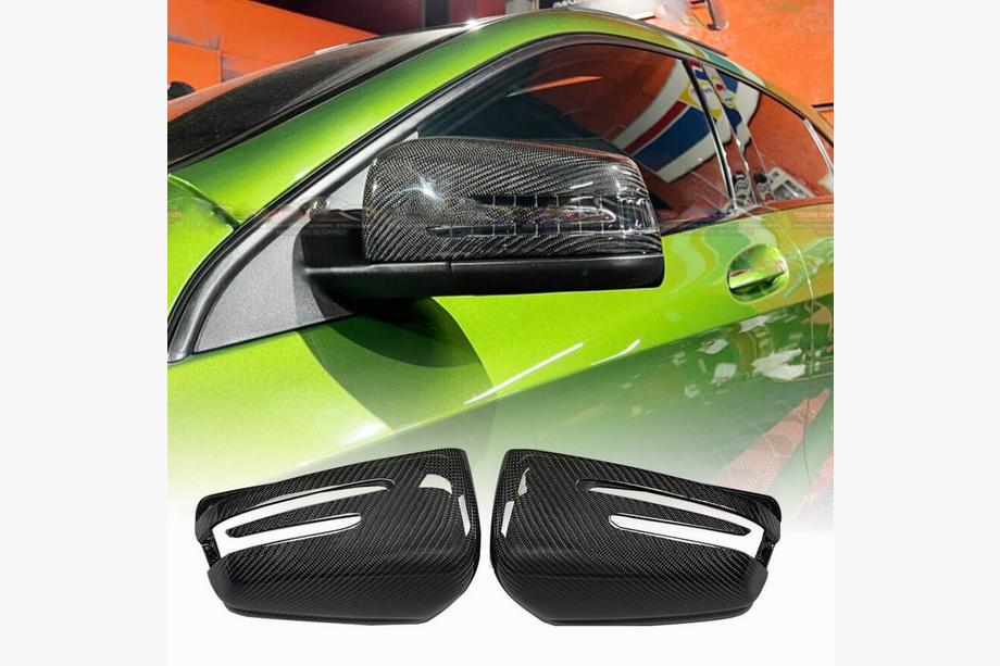 Mercedes C-class W204 2007-2015 Cubiertas de Espejos de Carbono Image