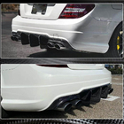 Mercedes C-class W204 2007-2015 Difusor Trasero de Parachoques V2 para AMG SD/Coupe 2012-2014 Carbono foto 3