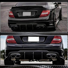 Mercedes C-class W204 2007-2015 Difusor Trasero de Parachoques V2 para AMG SD/Coupe 2012-2014 Carbono foto 4