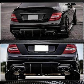 Difusor Trasero de Parachoques V2 para AMG SD/Coupe 2012-2014 Carbono foto 4
