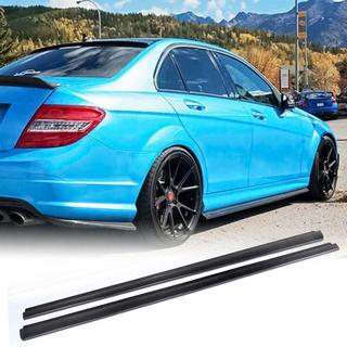 Faldones Laterales (para AMG SD, Carbono) Mercedes C-class W204 2007-2015 foto 1
